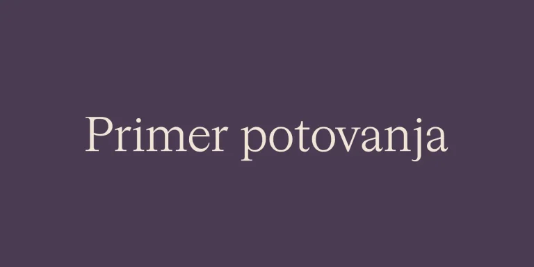 Primer potovanja